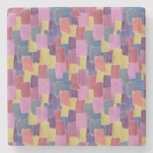 Posavasos De Piedra acuarela abstracta: fondo salpicado sin costuras.