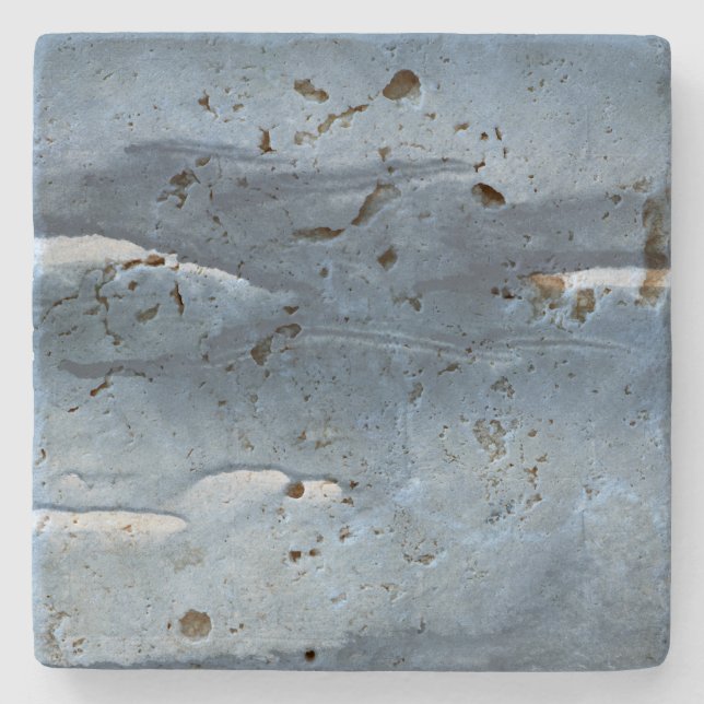 Posavasos De Piedra acuarela azul oscuro (Anverso)