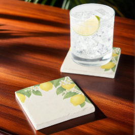 Posavasos De Piedra Acuarela de limonero