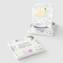 Acuarela de medusas coloridas de Baby Shower