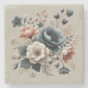 Posavasos De Piedra Acuarela floral perfecta para primavera y verano