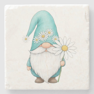Posavasos De Piedra Adorable Gnome Soporte de Mármol