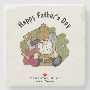 Posavasos De Piedra Adorable Handyman & Carpenter Garden Gnome