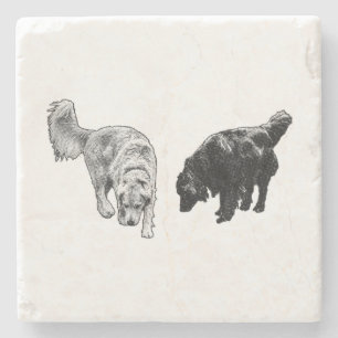 Posavasos De Piedra Afterglow Dot Sip — Retriever Duo