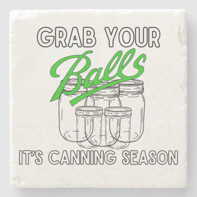 Posavasos De Piedra Agarra tus frascos... es temporada de caza (Anverso)