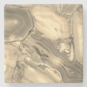 Posavasos De Piedra Agate marrón