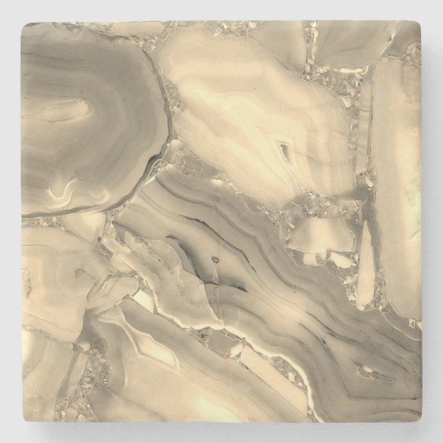 Posavasos De Piedra Agate marrón (Anverso)