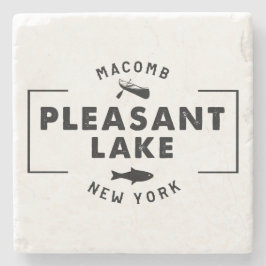 Posavasos De Piedra Agradables montañas de lagos en piedra