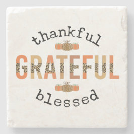 Posavasos De Piedra Agradecimiento Agradecimiento Bendecida Caída Agra
