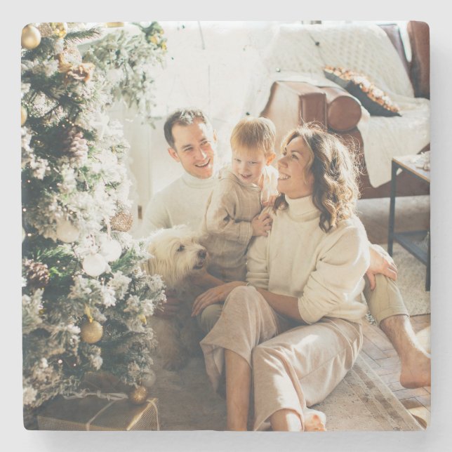 Posavasos De Piedra Agregar tu imagen favorita personalizada (Anverso)