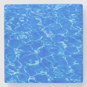 Posavasos De Piedra Agua Azul Fresca