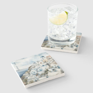 Posavasos De Piedra Agua de Santorini Grecia