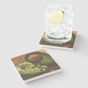 Posavasos De Piedra Aguacate Stone Coaster