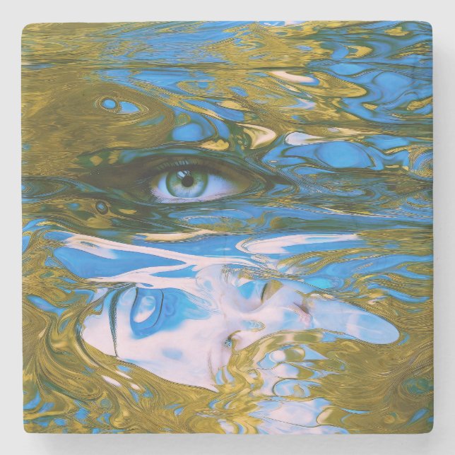 Posavasos De Piedra Aguas místicas (Anverso)