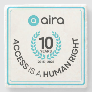 Posavasos De Piedra Aira cumpleaños/ aniversario 10º Coaster de mármol