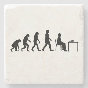 Posavasos De Piedra Ajedrez - Evolución del jugador de ajedrez