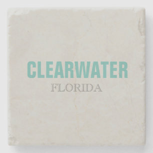 Posavasos de piedra al estilo de la playa de Clear