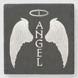 Posavasos De Piedra Alas de ángel