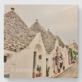 Posavasos De Piedra Alberobello de piedra en Puglia, Italia
