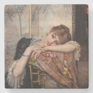 Posavasos De Piedra Albert Edelfelt - La Parisienne / Virginie