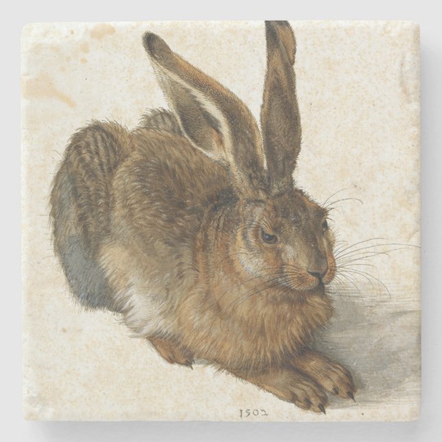 Posavasos De Piedra ALBRECHT DÜRER - liebre joven 1502 (Anverso)