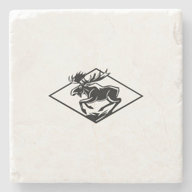 Posavasos De Piedra Alce  (Anverso)