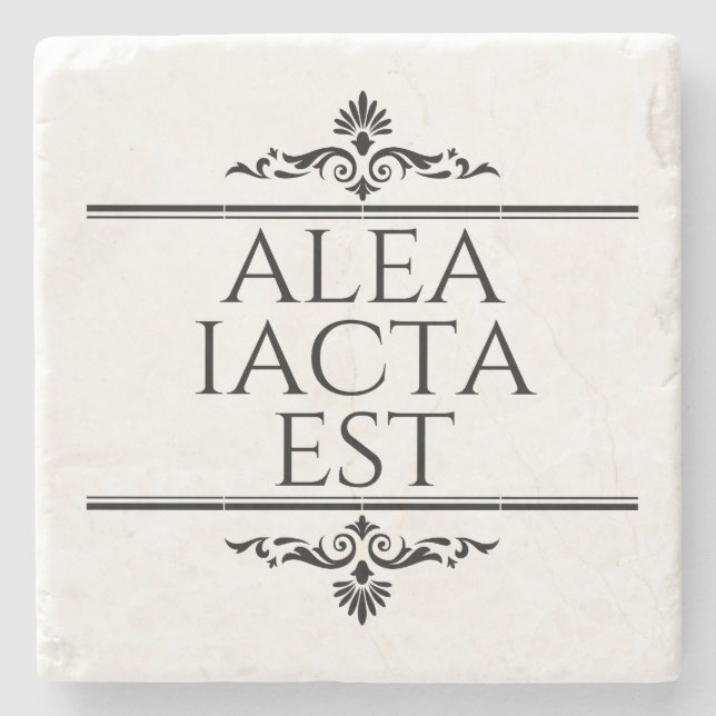 Posavasos De Piedra Alea Iacta Est (Anverso)
