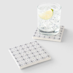 Posavasos De Piedra alfombra geométrica decorativa de piedra para vaso