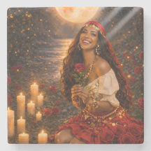 alfombra gitana roja