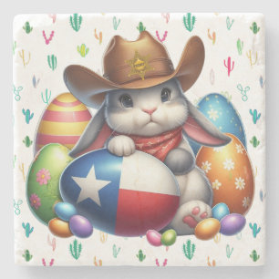 Posavasos De Piedra Alguacil del conejito de Pascua en Texas/Suroeste