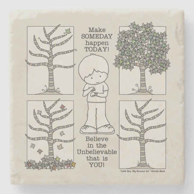 Posavasos De Piedra Algún día (Anverso)