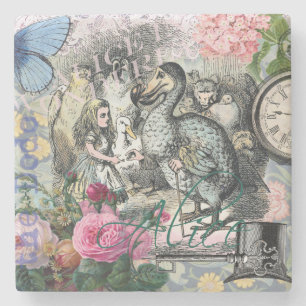Posavasos De Piedra Alice Clásico País de las Maravillas Dodo Arte de 