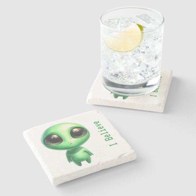 Posavasos De Piedra Alien - Creo (Lateral)