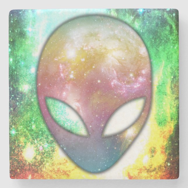 Posavasos De Piedra Alien espacial (Anverso)