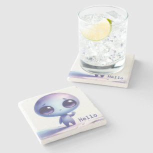 Posavasos De Piedra Alien - Hola