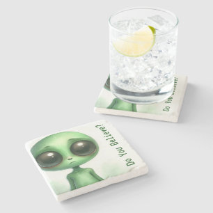 Posavasos De Piedra Alien Triste - ¿Crees?