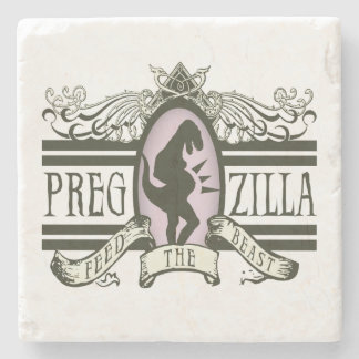 Posavasos De Piedra Alimentación de Pregzilla la bestia