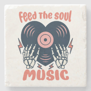 Posavasos De Piedra alimentar la música del alma