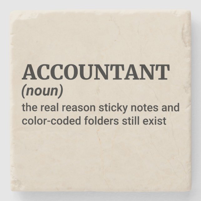 Posavasos De Piedra Alivio por temporada de impuestos (Anverso)