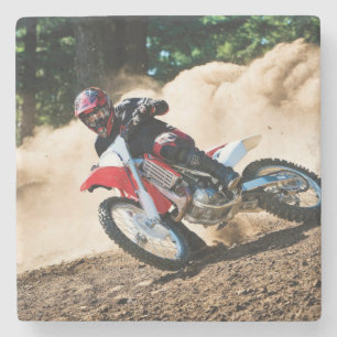 Posavasos De Piedra almohada de lanzamiento de motocross