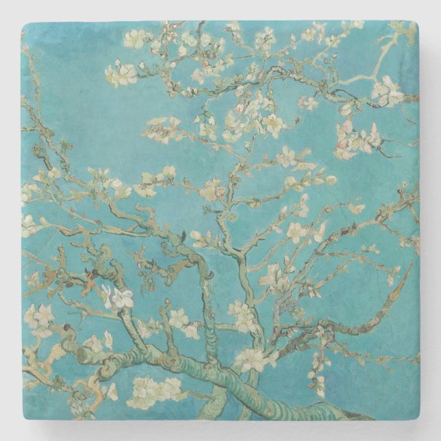 Posavasos De Piedra Almond Blossom, Oil Painting, Vincent Van Gogh (Anverso)