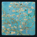 Posavasos De Piedra Almond Blossom Vincent van Gogh<br><div class="desc">Hermosas flores de almendros en el árbol de almendros de Vincent van Gogh.</div>