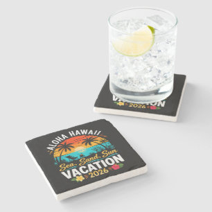 Posavasos De Piedra Aloha Hawái Mar Arena Sol 2026