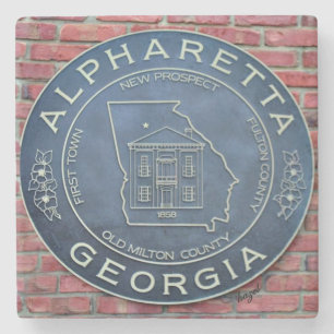 Posavasos De Piedra Alpharetta, Georgia, Marble Coasters
