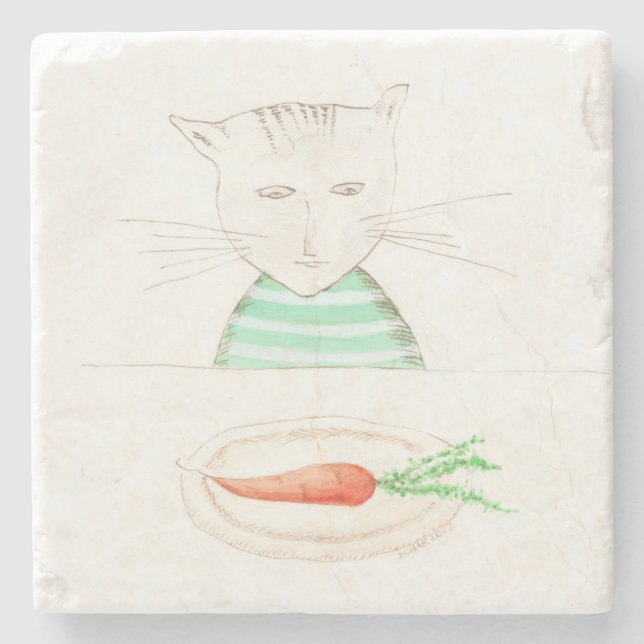 Posavasos De Piedra Alphonse le Chat (Anverso)