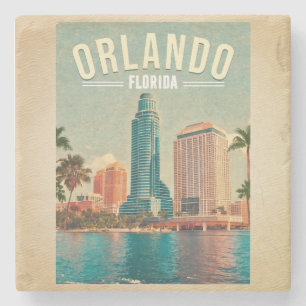 Posavasos De Piedra Altos edificios del Orlando Florida Vintage Palm 1