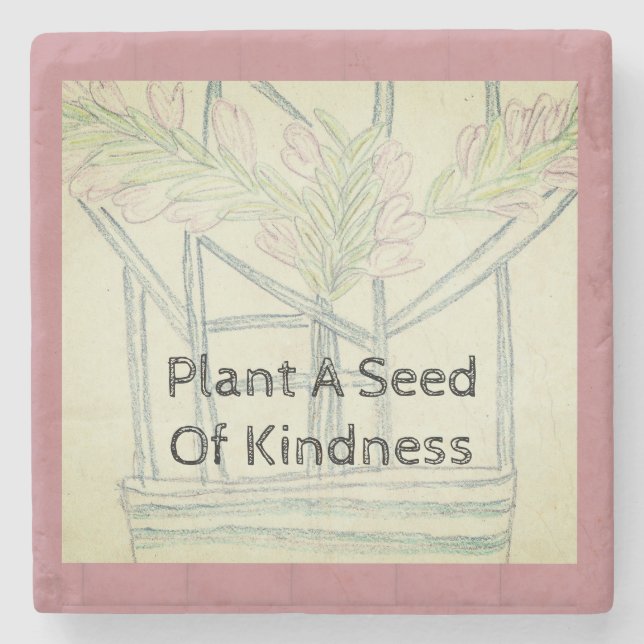 Posavasos De Piedra Amabilidad de la planta  (Anverso)