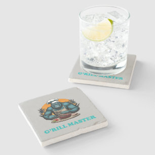 Posavasos De Piedra Amaestre G'rill Parrillero Diversión Chiste