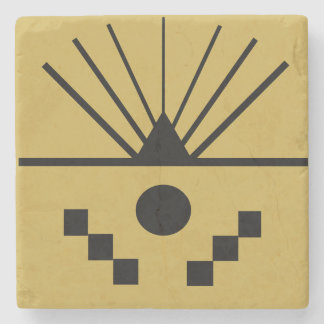 Posavasos De Piedra Amanecer Art Deco