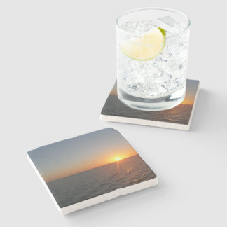 Posavasos De Piedra Amanecer en el Mar III Océano Atlántico